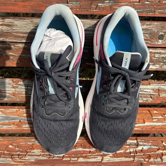 Brooks Ghost Max Ebony Open Air Lilac women’s running sneakers Sz-12.  T - Picture 14 of 16